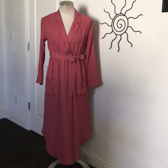 NWOT MAUVE Favlux Fashion Lightweight Duster Dress - Picture 2 of 9
